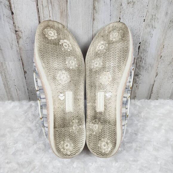 St. John's Bay Payne Flex Form Striped Flats Blue White Size 9 - Picture 7 of 10